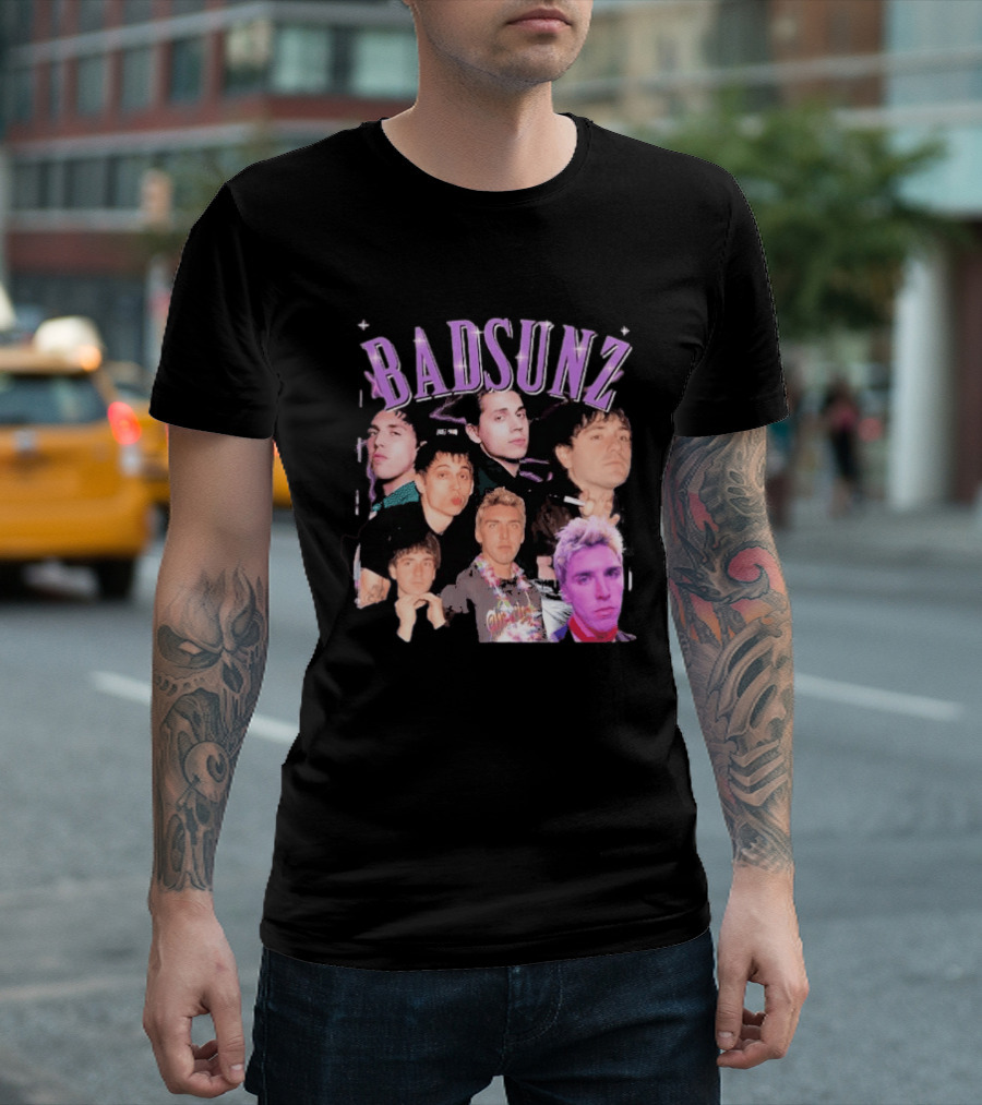 BAD SUNS BAD SUNZ Music Band Collage T-Shirt