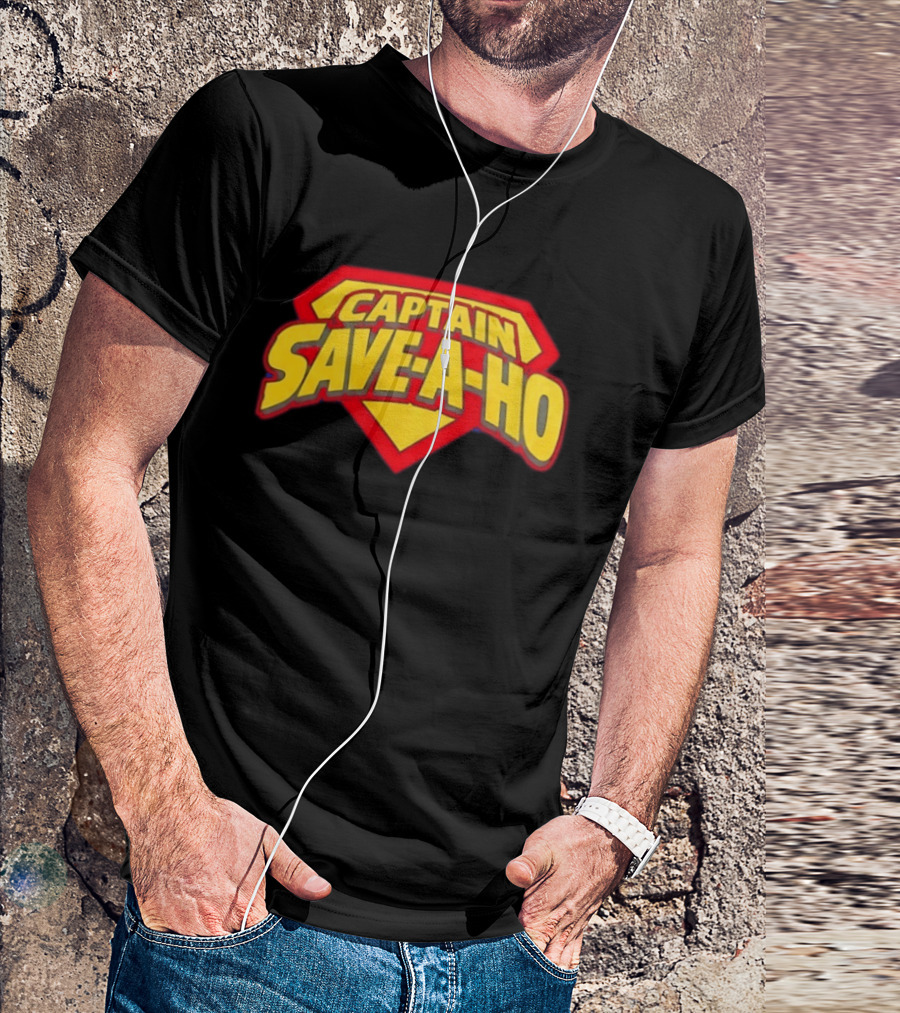 Captain Save A Ho Superman Shield T-Shirt