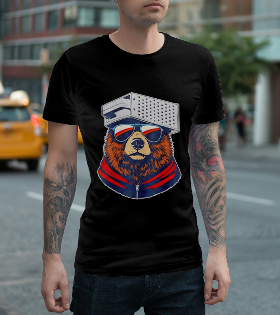 Chicago Bears Vs Green Bay Packers Bear With Grater Hat And Sunglasses 2026 T-Shirt