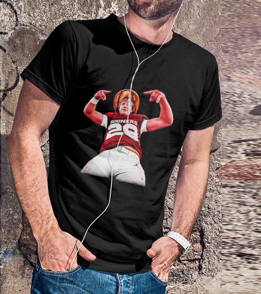 Danny Stutsman Sooners 2026 Red River Rivalry Horns Down OU Oklahoma T-Shirt