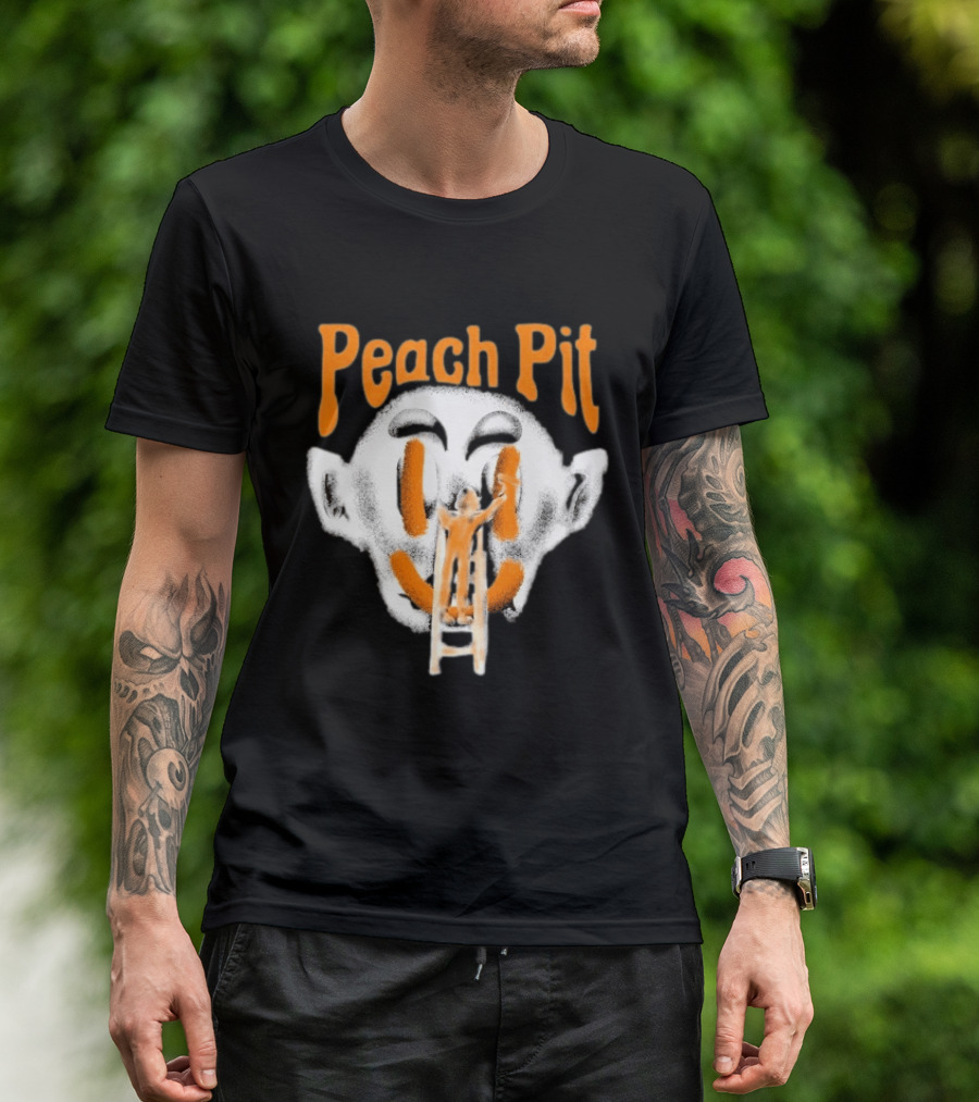 Peach Pit Face Painting Ladder T-Shirt