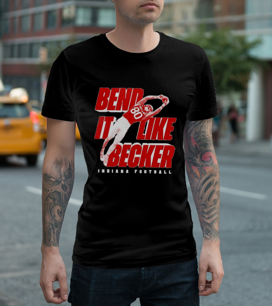 Indiana Football Bend It Like Becker T-Shirt