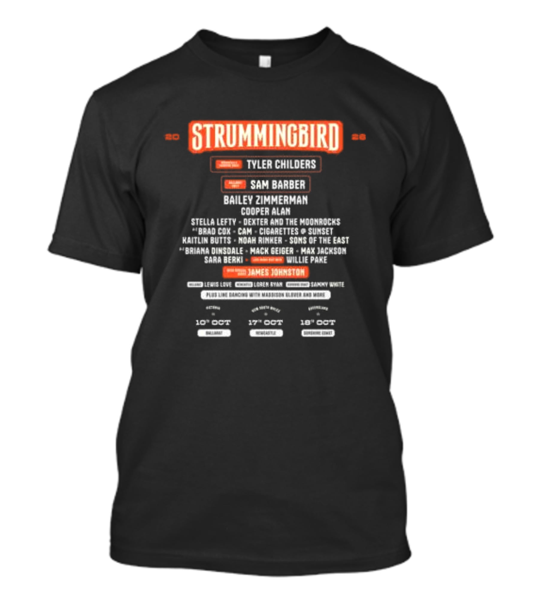 Strummingbird Tyler Childers Sun Room Tour 2026 James Johnston T-Shirt