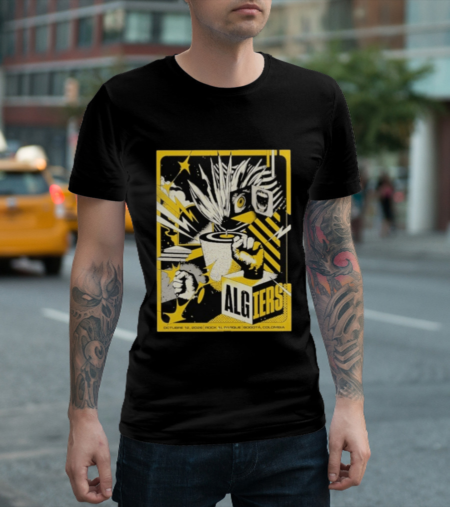 Algiers Live October 12 2026 Rock Al Parque Bogotá Colombia Event T-Shirt