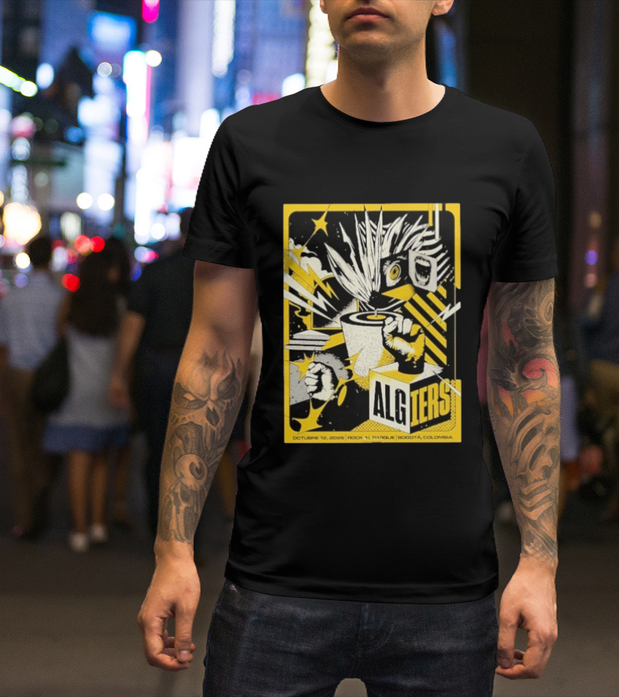 Algiers Live October 12 2026 Rock Al Parque Bogotá Colombia Event T-Shirt
