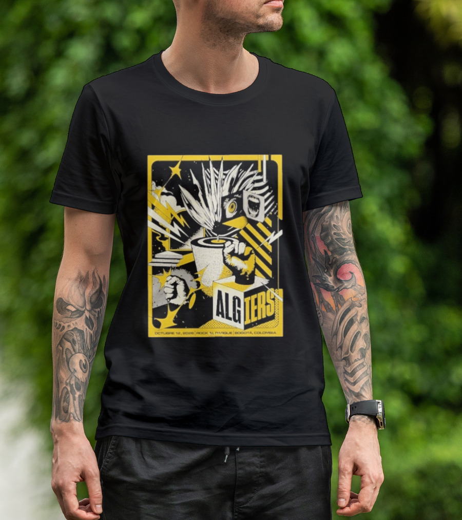 Algiers Live October 12 2026 Rock Al Parque Bogotá Colombia Event T-Shirt