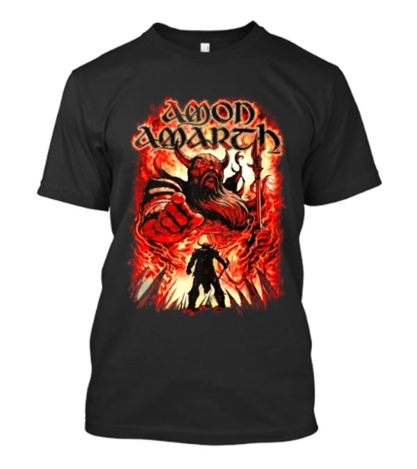 Amon Amarth Oden Wants You Red Zone Viking Warrior T-Shirt