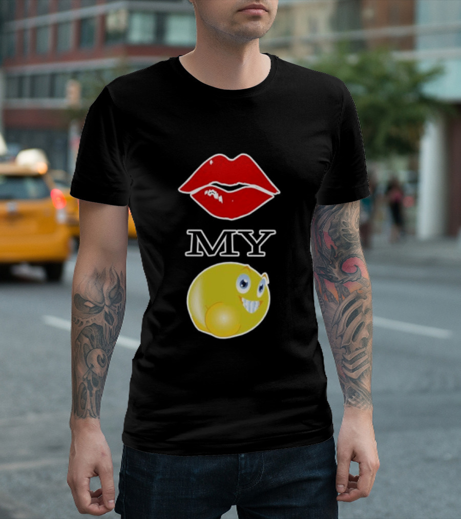 Grimykids Store Kiss My Emoji T-Shirt