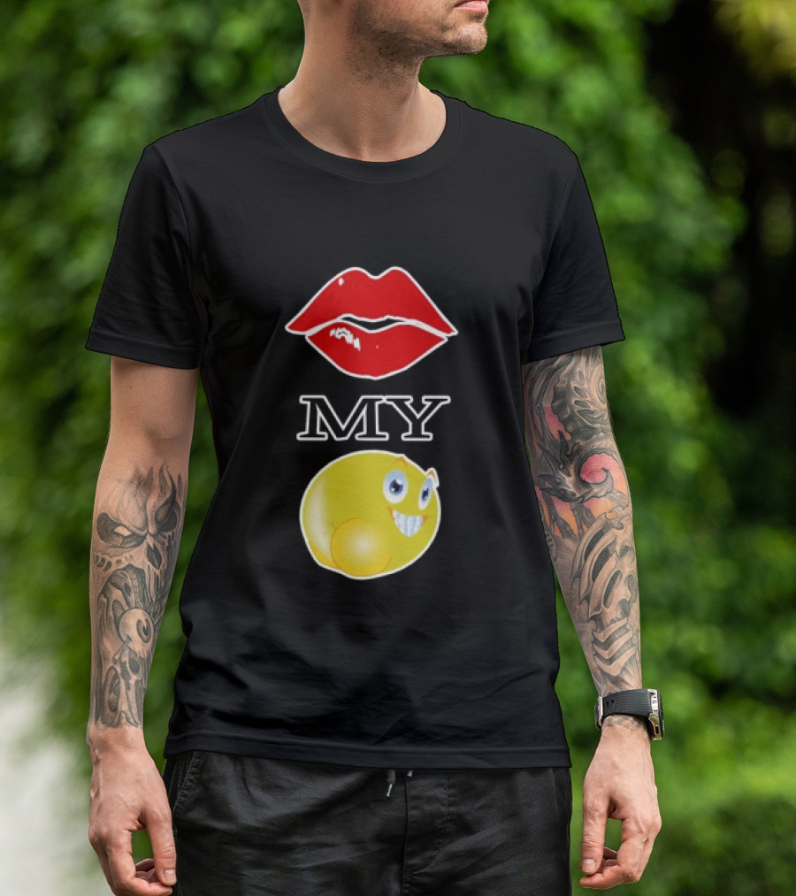 Grimykids Store Kiss My Emoji T-Shirt