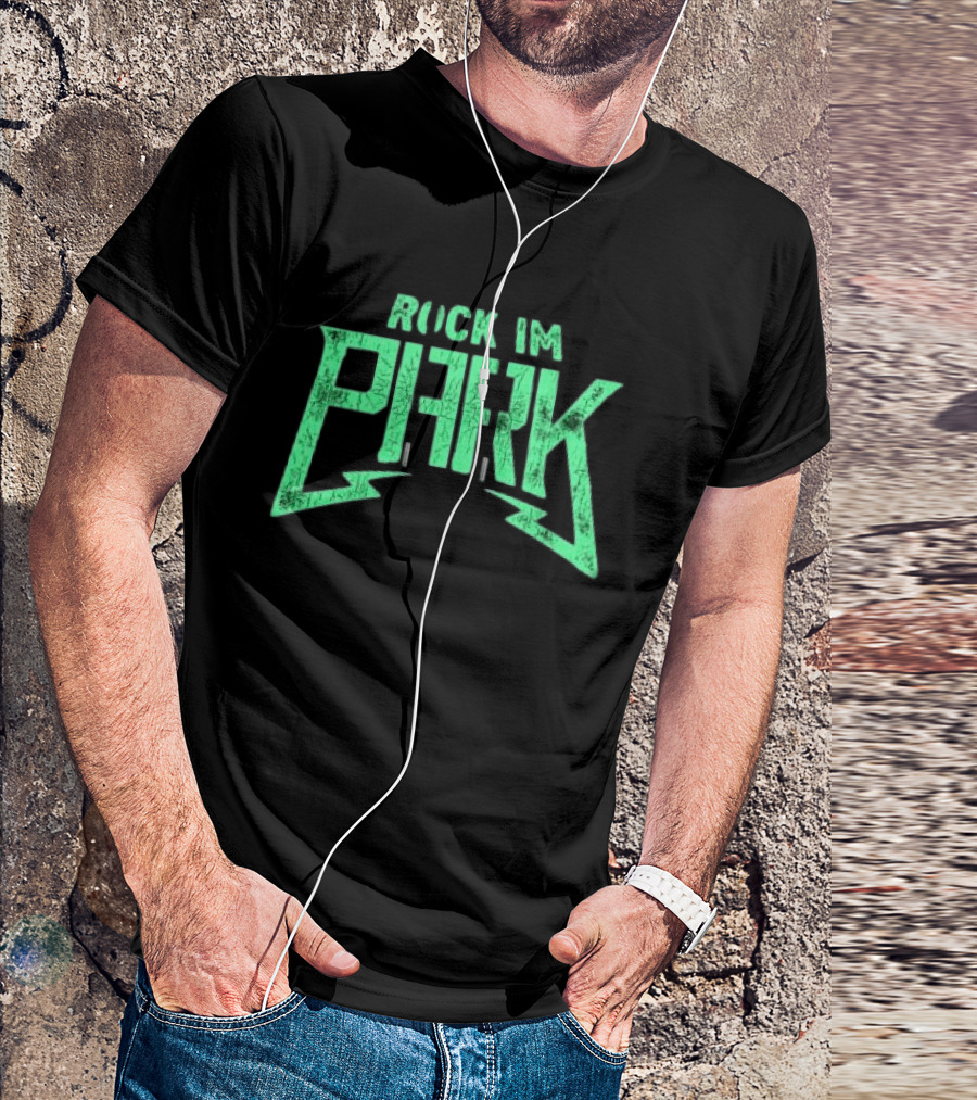 Rock Im Park Festival Merchandise Green Distressed T-Shirt