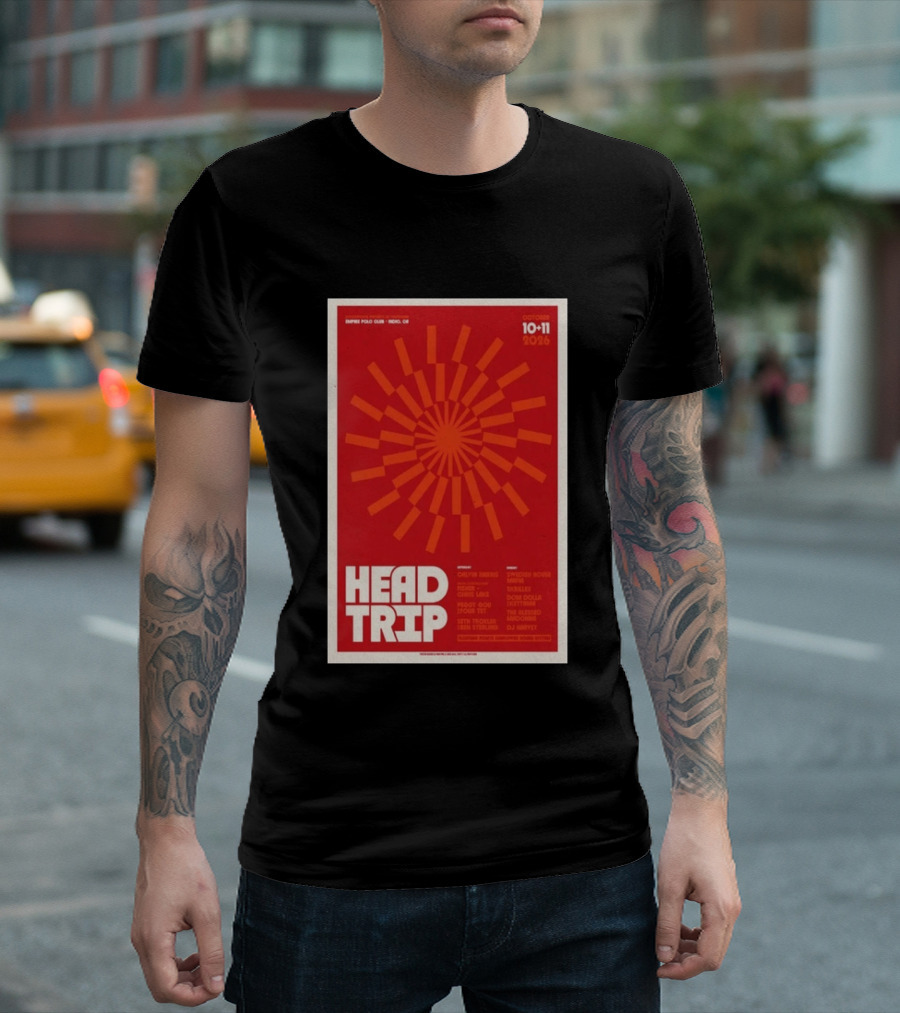 Empire Polo Club Indio CA Head Trip October 10 11 2026 Lineup T-Shirt