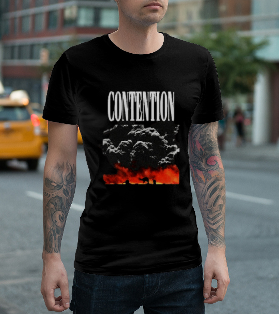 CONTENTION Xcontentionx Store Nuclear Summer Explosive Cloud T-Shirt