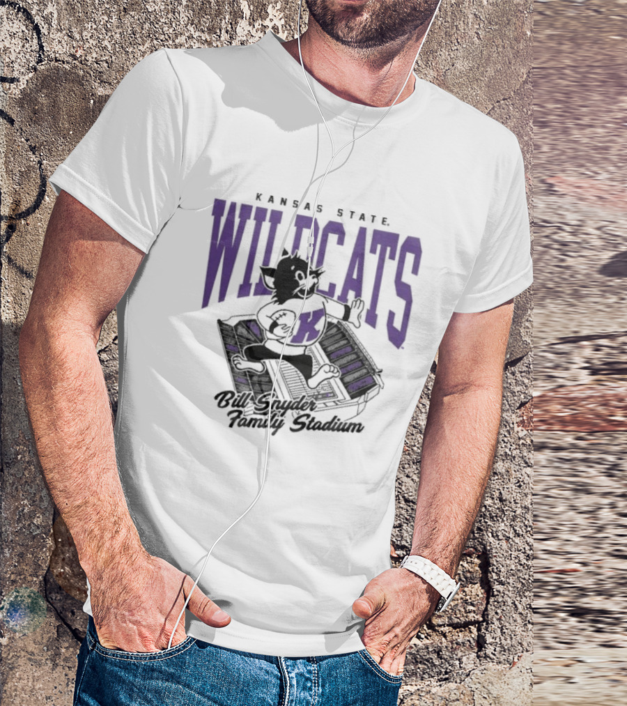 Kansas State Wildcats Bill Snyder Family Stadium Wildcat T-Shirt