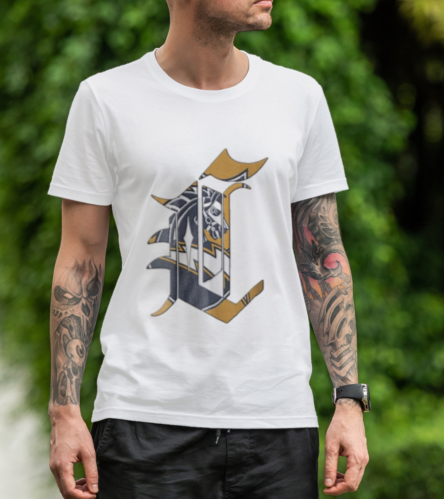 Los Angeles Chargers Old English Letter C Horse Head T-Shirt