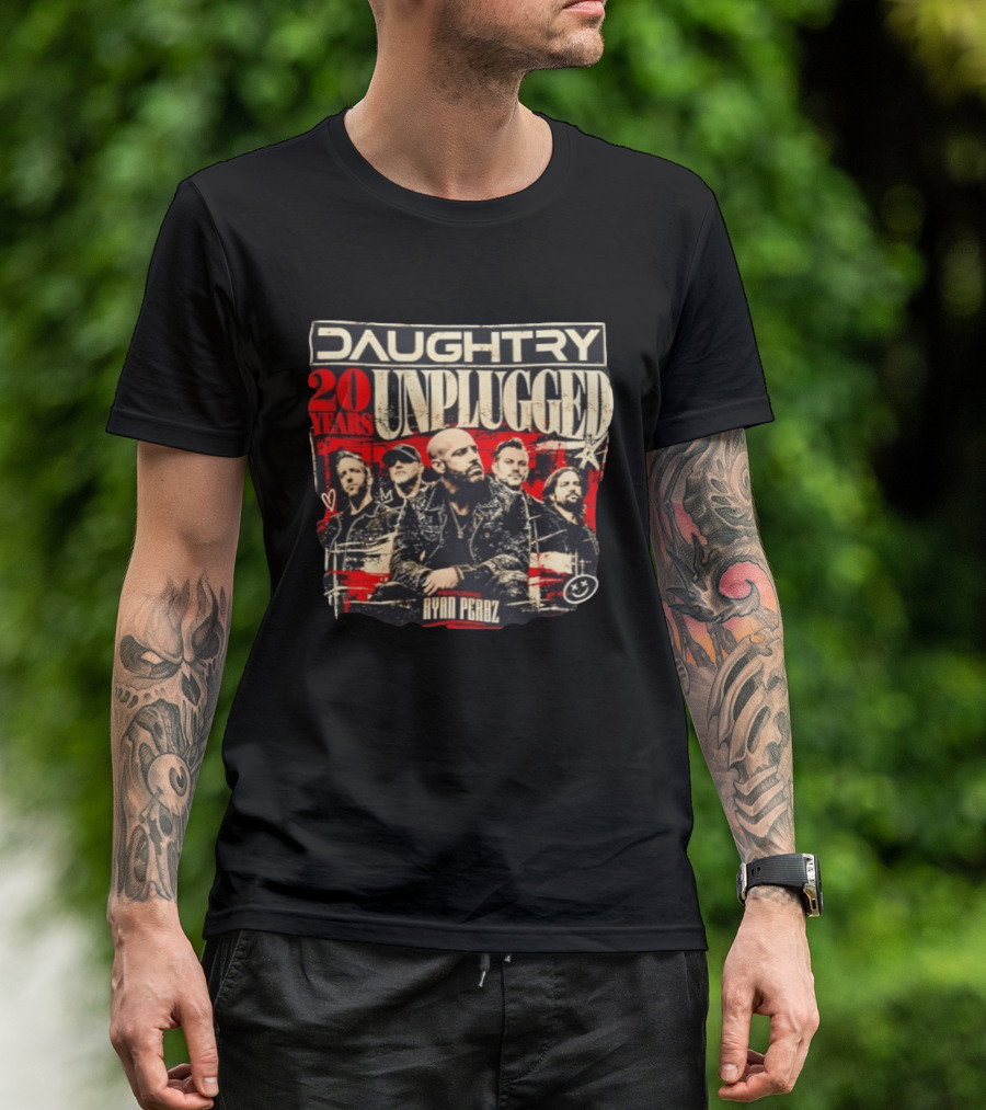 Daughtry Unplugged 20 Years Tour Featuring Ryan Perdz T-Shirt