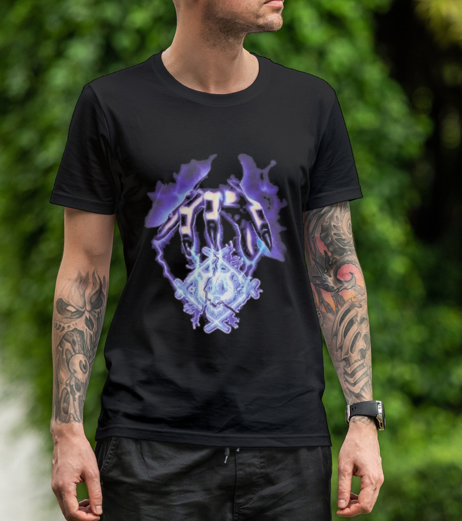 Hollowsquad La Grim Electric Lightning Skull And Claws T-Shirt