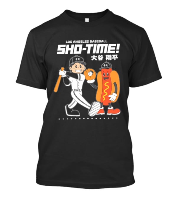 Los Angeles Baseball Sho Time Shohei Ohtani Hotdog T-Shirt