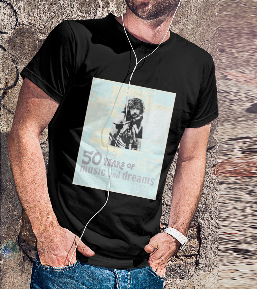 Robert Lester Folsom 50 Years Of Music And Dreams Tour 2026 Atlanta GA To Brussels BE Dates Short Black T-Shirt