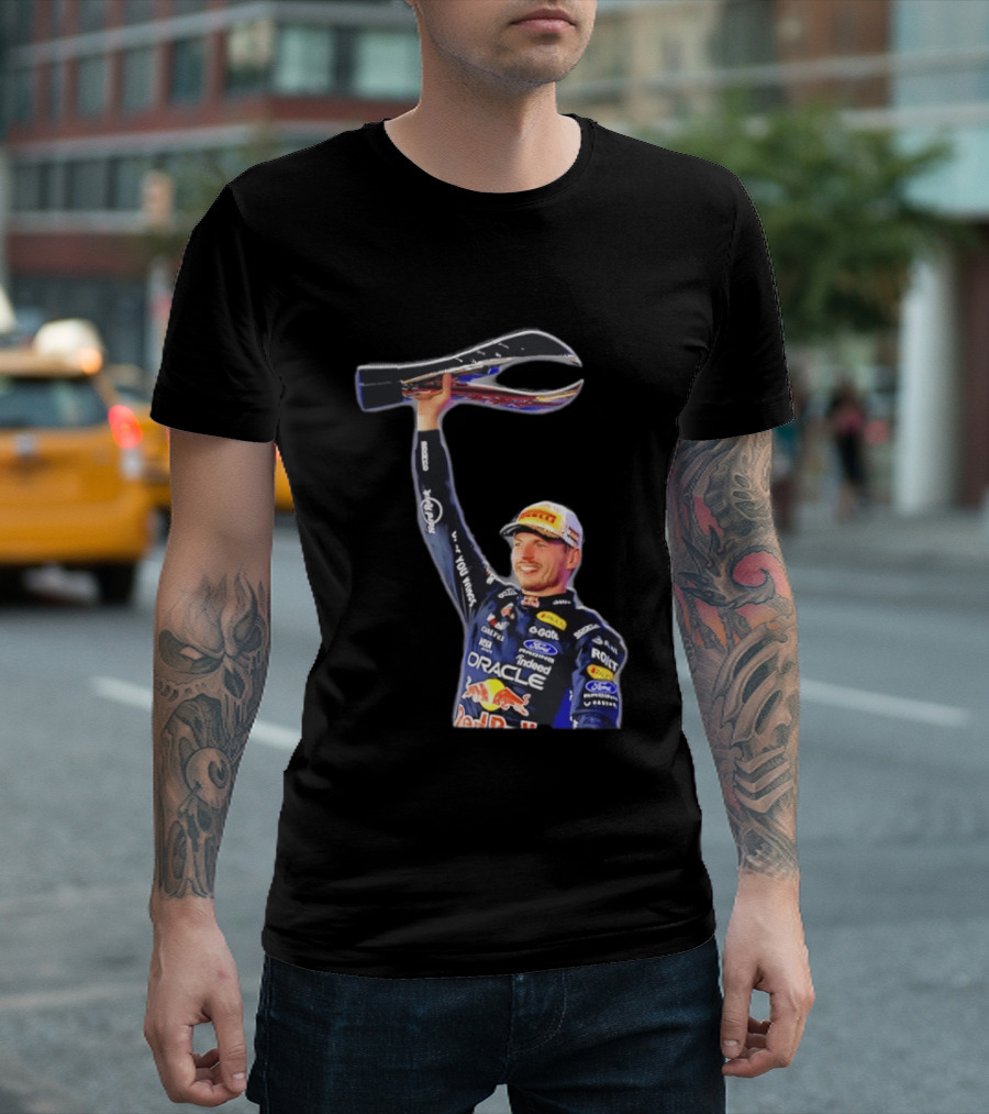 Max Verstappen Oracle Red Bull Racing 2026 Champion Trophy Celebration T-Shirt