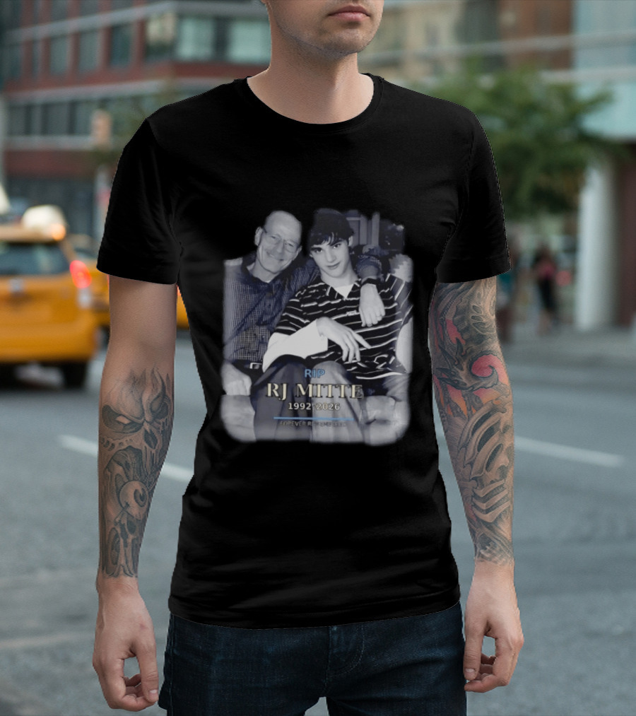 RIP RJ Mitte 1992 2026 Forever Remembered Breaking Bad Memorial T-Shirt