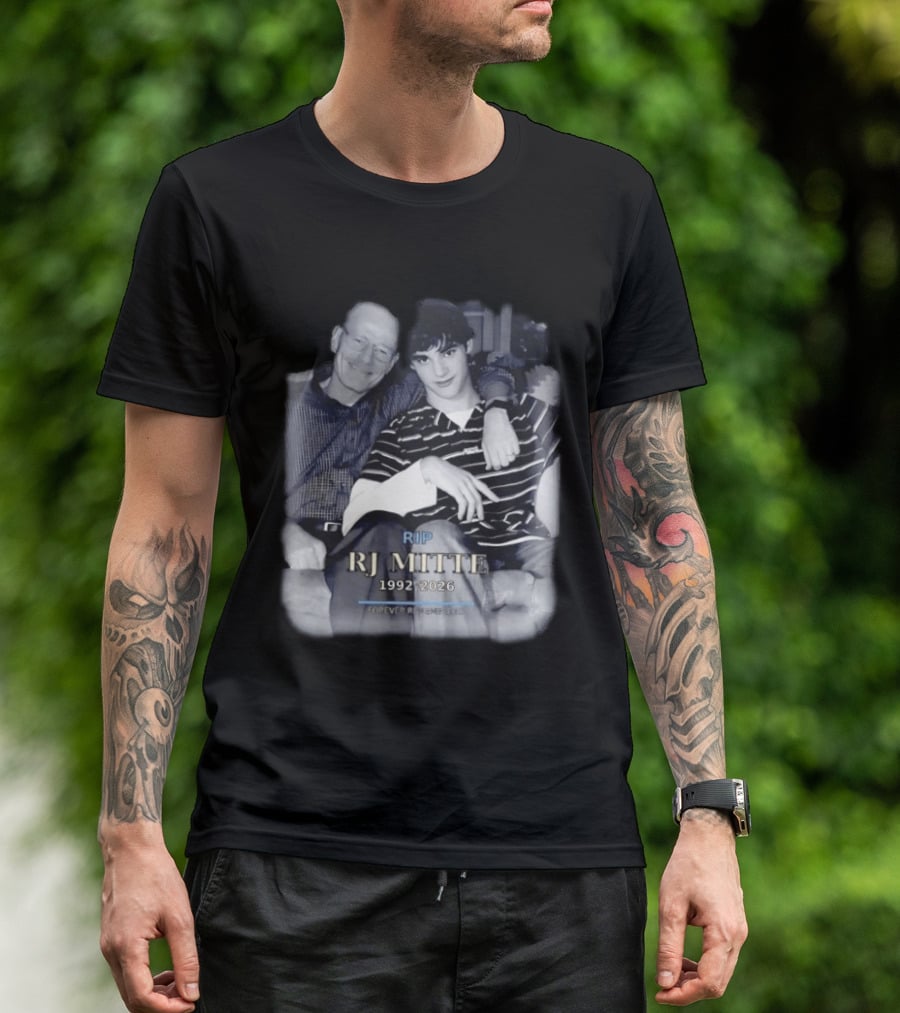 RIP RJ Mitte 1992 2026 Forever Remembered Breaking Bad Memorial T-Shirt
