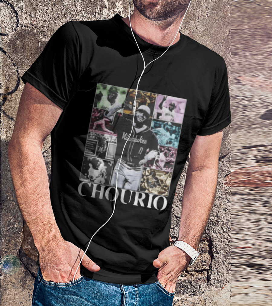 Milwaukee Brewers Jackson Chourio Collage Baseball Player Chourio T-Shirt