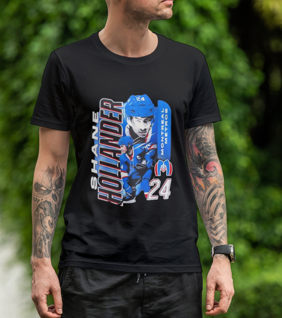 Shane Hollander Montreal Metros 24 Hockey Player Sports T-Shirt