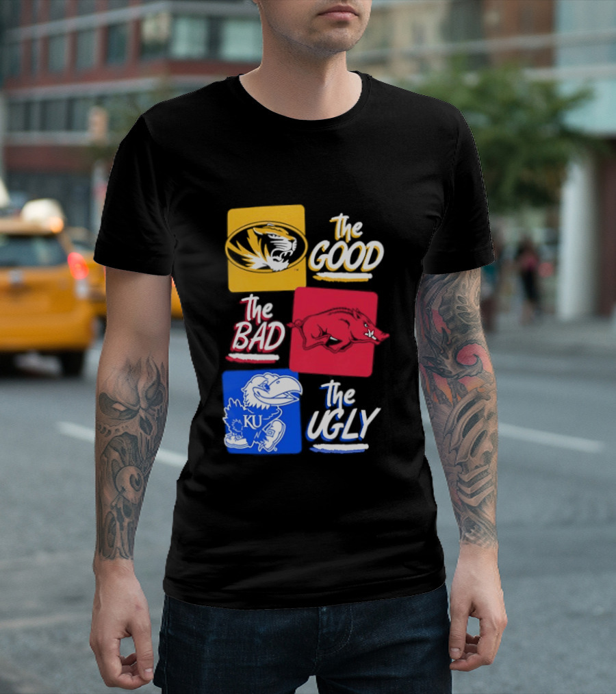 Missouri Tigers The Good The Bad The Ugly Kansas Jayhawks Rivalry T-Shirt