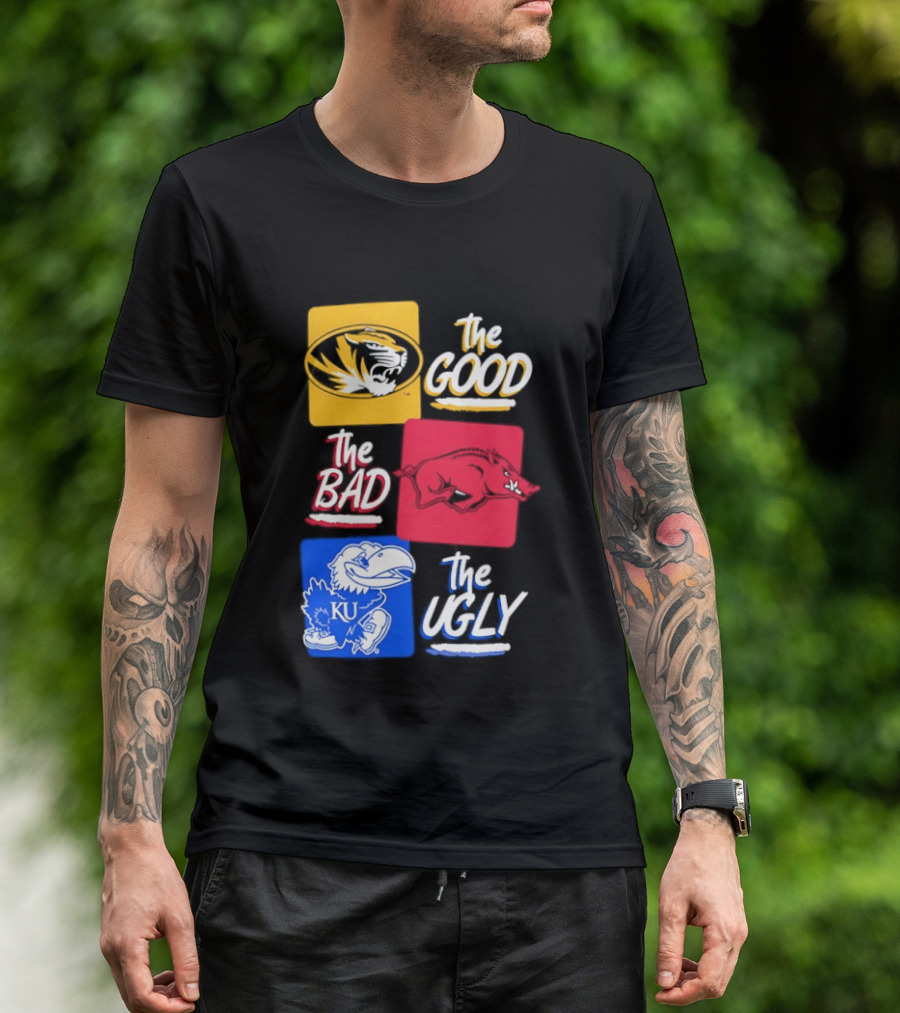 Missouri Tigers The Good The Bad The Ugly Kansas Jayhawks Rivalry T-Shirt