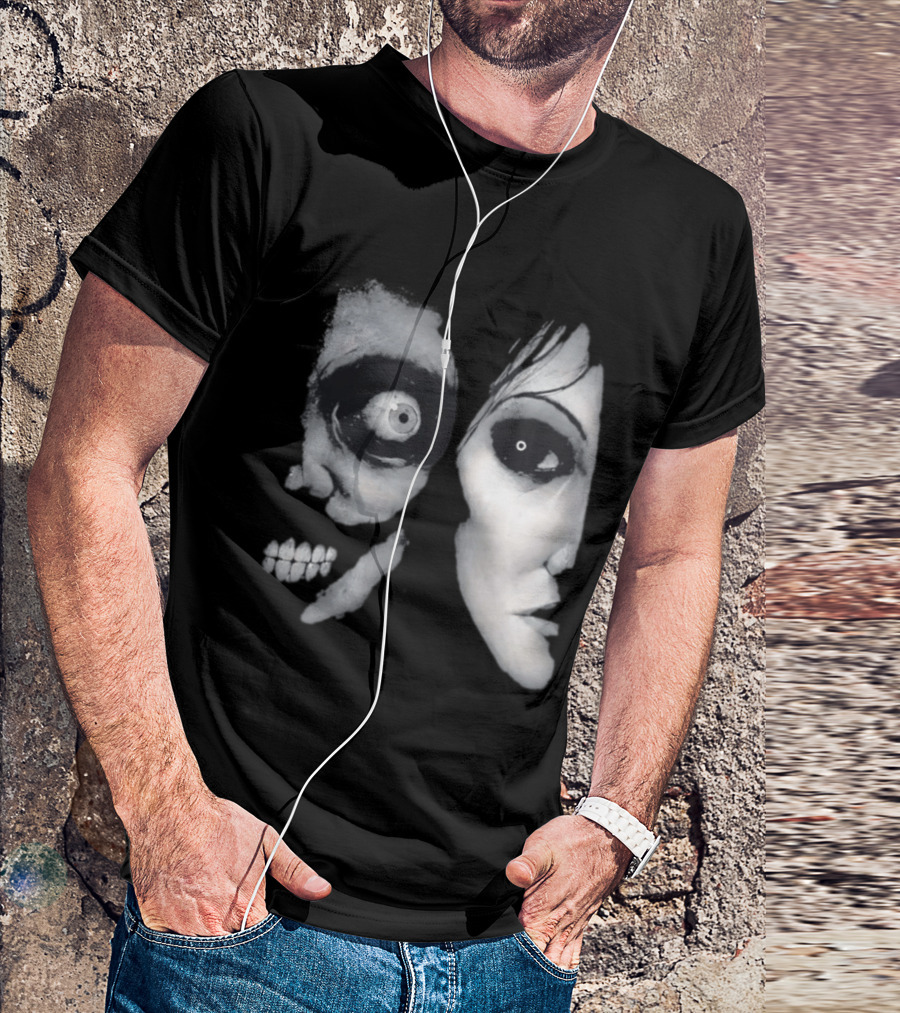 The Painter Halloween 2026 Creepy Face Illusion T-Shirt