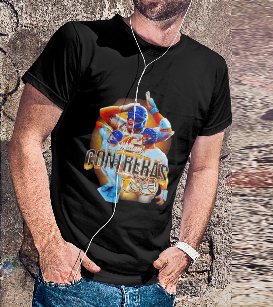 William Contreras Milwaukee Brewers Player Collage 2026 T-Shirt