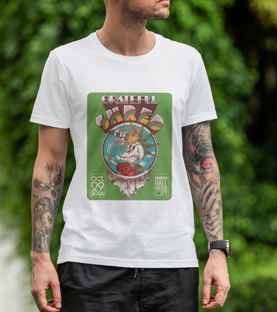 Grateful Shred Webster Hall New York City October 29 2026 Event T-Shirt
