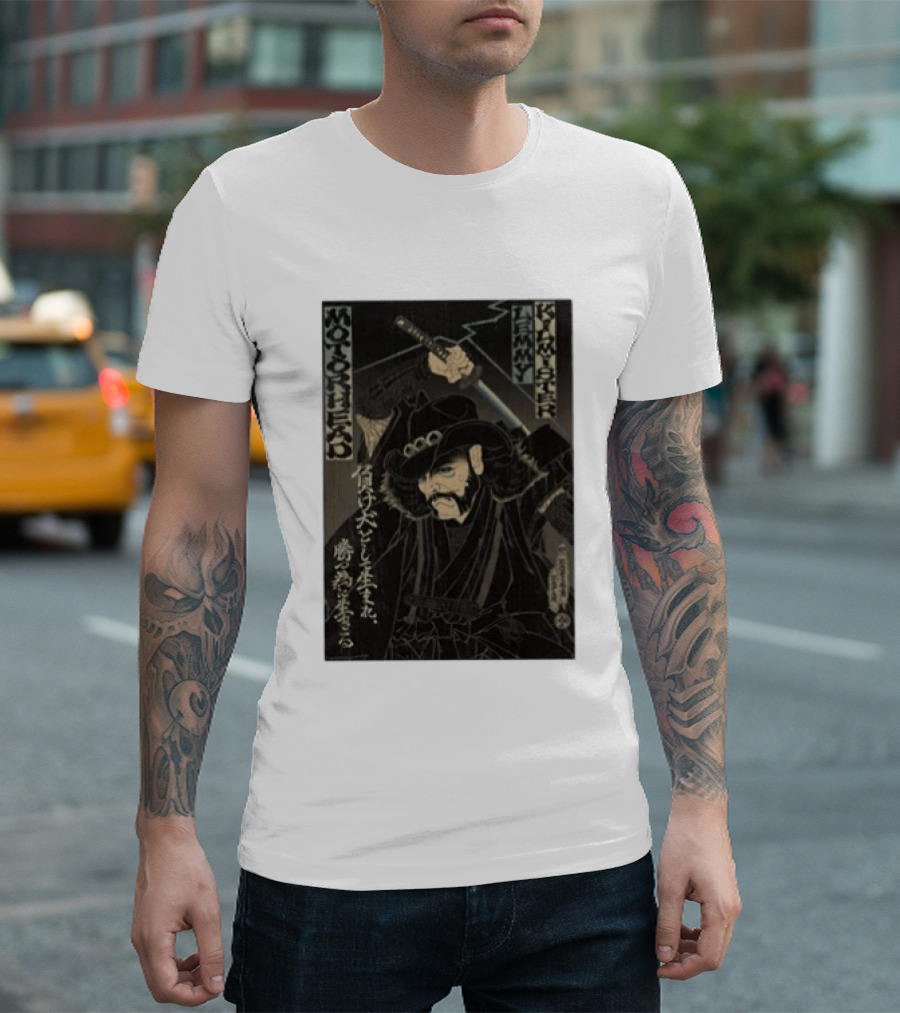 Motorhead Lemmy Kilmister Samurai Japanese T-Shirt