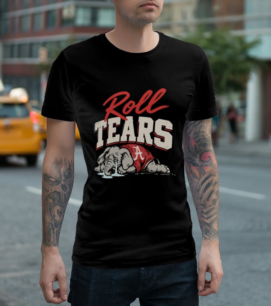 Alabama Crimson Tide Roll Tears Elephant T-Shirt