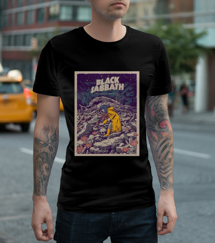 Black Sabbath Children Of The Grave October 15 2026 Event Art Nightmare Scene T-Shirt