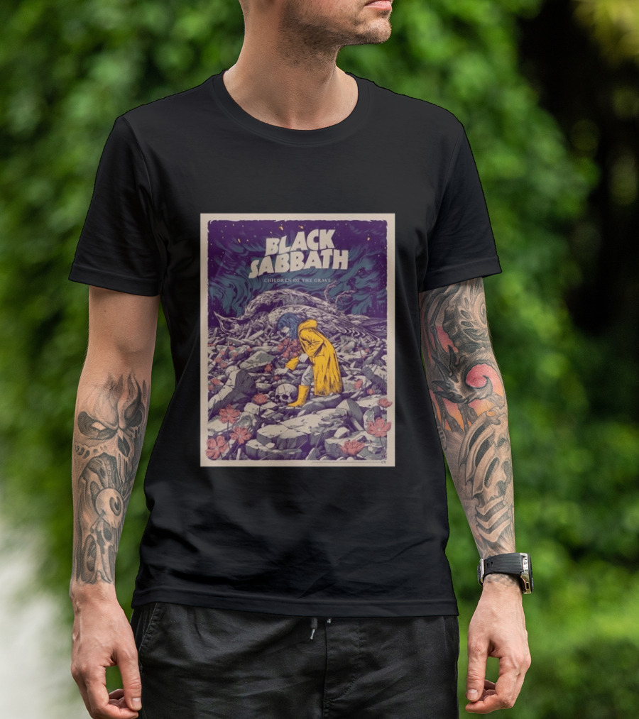 Black Sabbath Children Of The Grave October 15 2026 Event Art Nightmare Scene T-Shirt