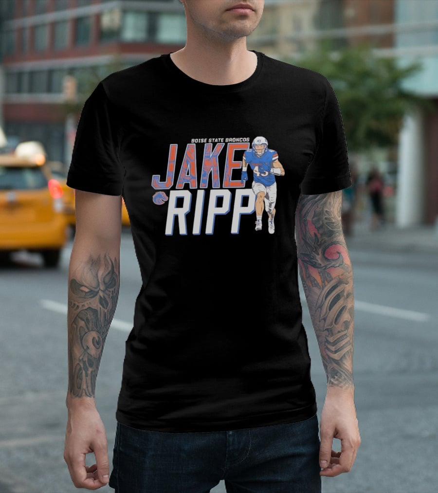Boise State Broncos Jake Ripp Football 43 T-Shirt