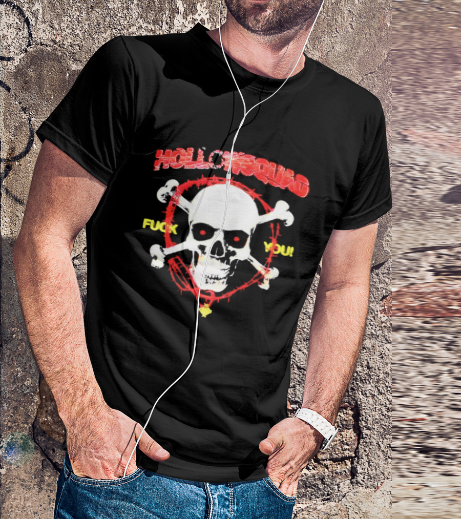 Hollowsquad Skull Crossbones Fuck You T-Shirt