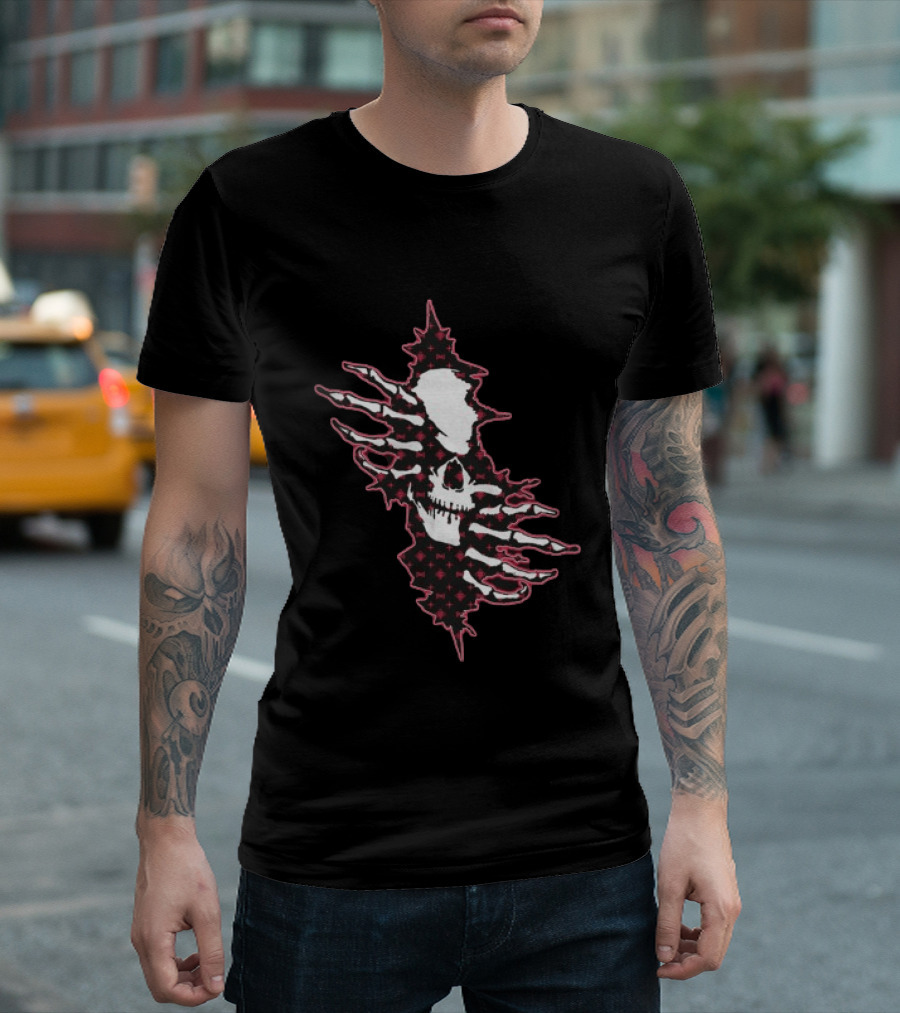 Hollowsquad Ripped Skull Patch T-Shirt