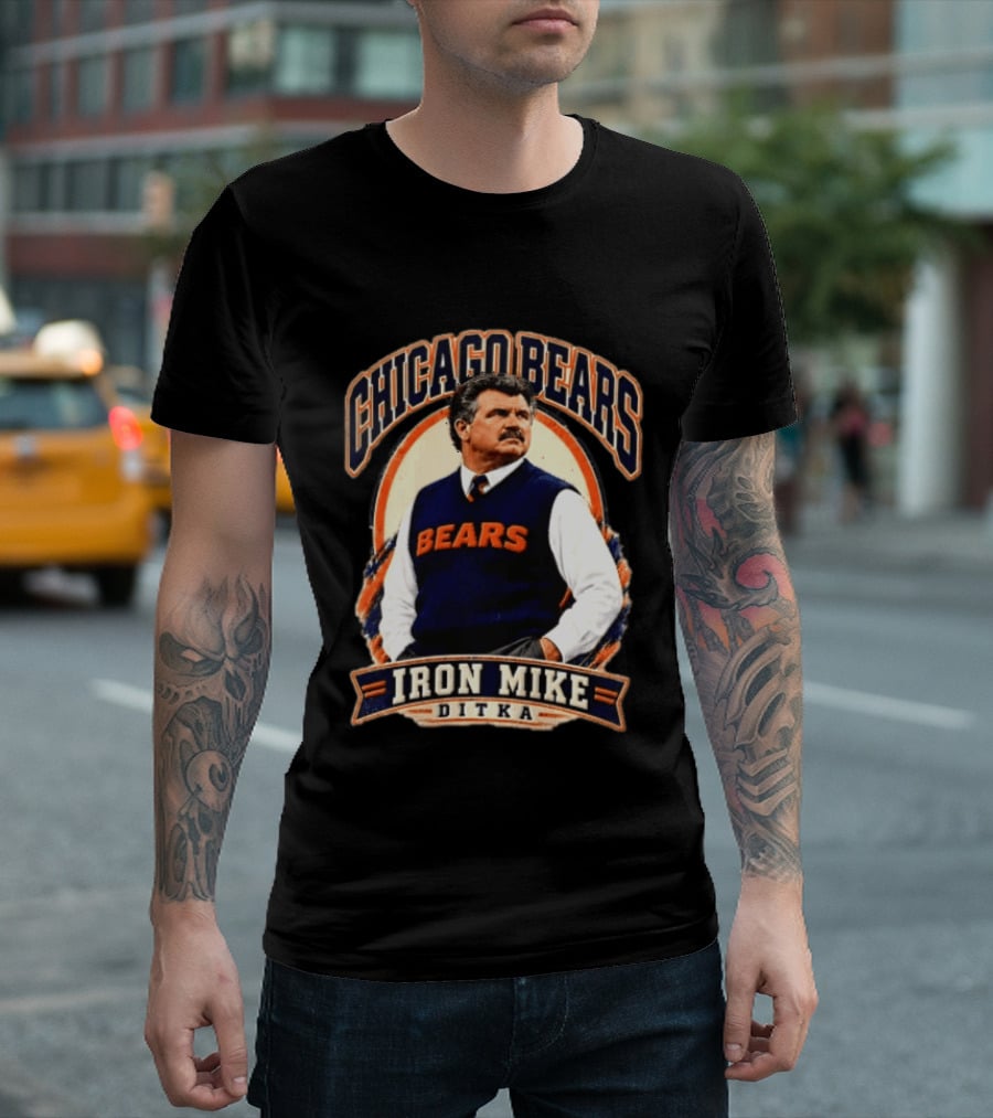Chicago Bears Iron Mike Ditka NCAA Football T-Shirt