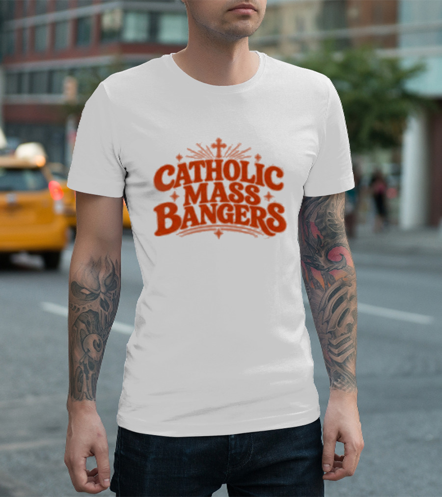 Catholic Mass Bangers Tracklist Iconic Worship Collection T-Shirt