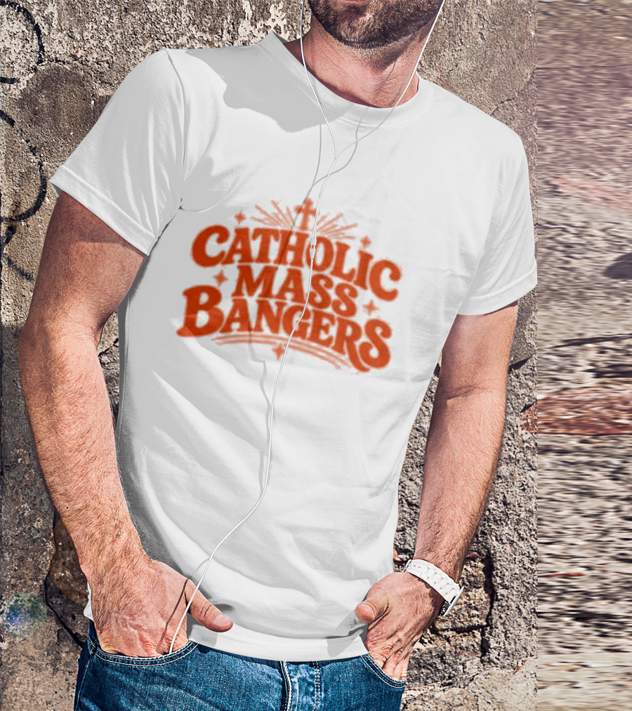 Catholic Mass Bangers Tracklist Iconic Worship Collection T-Shirt