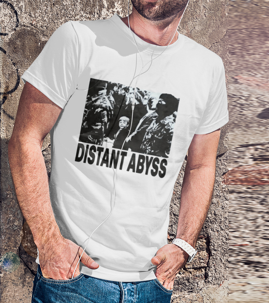 Distant Abyss Protest Conflict Military Scene T-Shirt