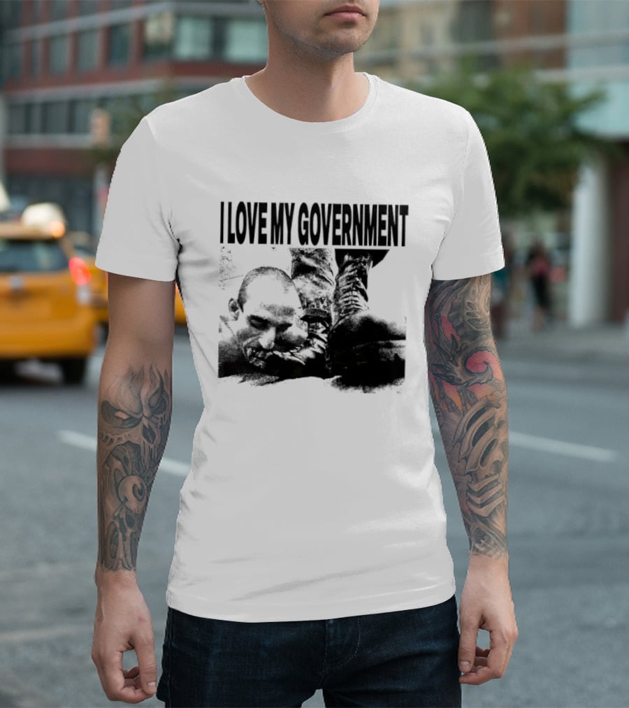 I Love My Government Bootleg Satire Grunge T-Shirt
