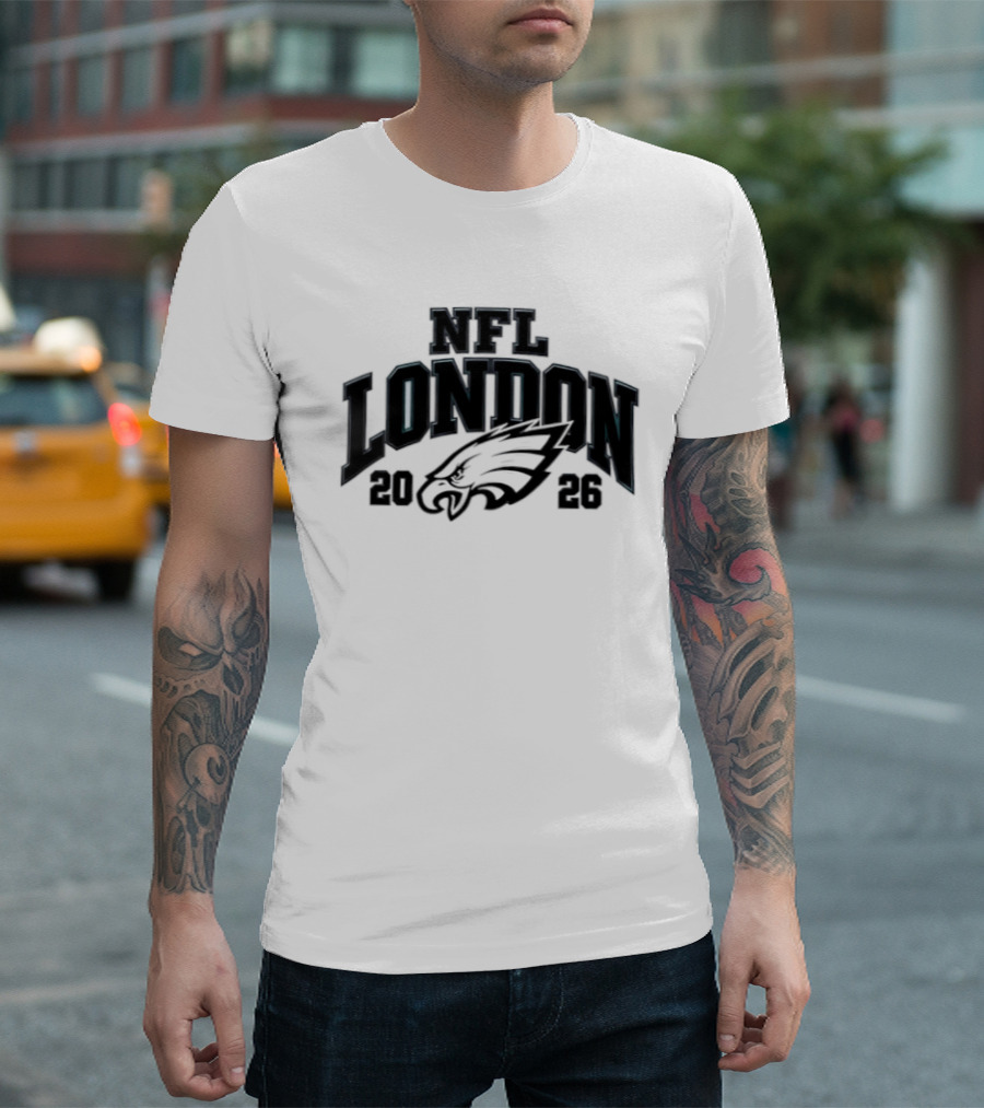 Philadelphia Eagles NFL London 2026 Football Event T-Shirt