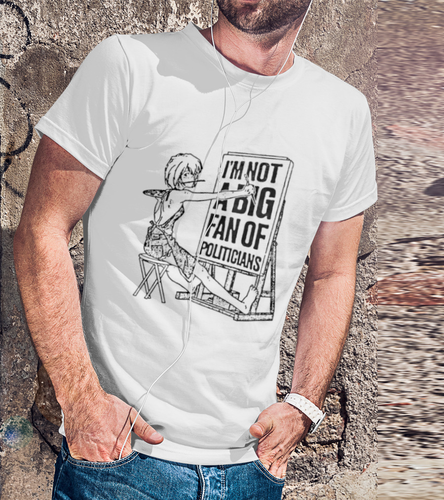 Rei Ayanami I'm Not A Big Fan Of Politicians Chair Sketch T-Shirt