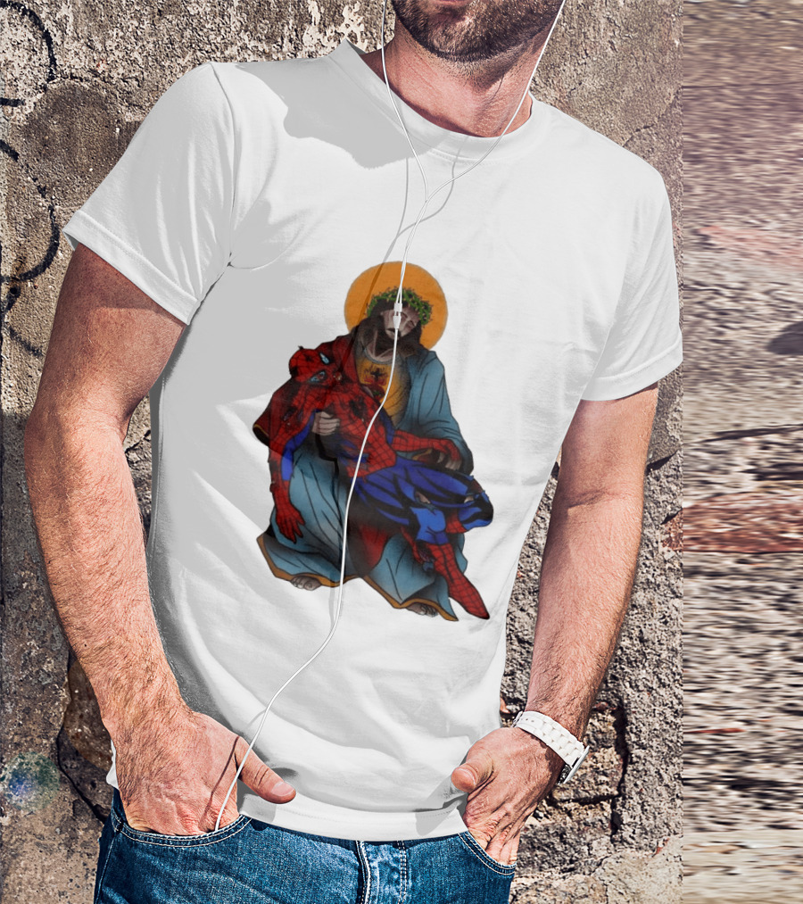 Spider Man Jesus Pieta Marvel T-Shirt