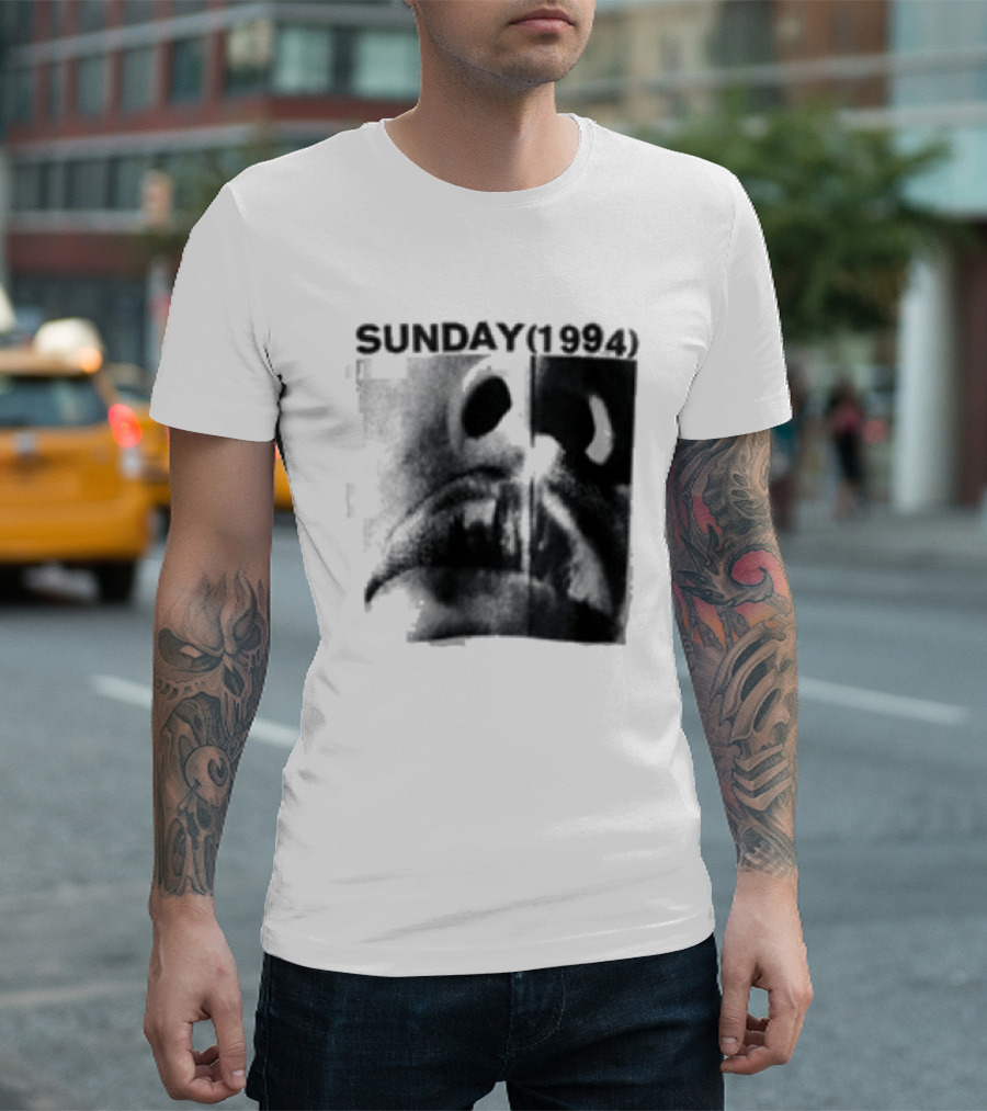 Sunday 1994 The Debut Tour Vintage Nostalgia Black And White Face T-Shirt