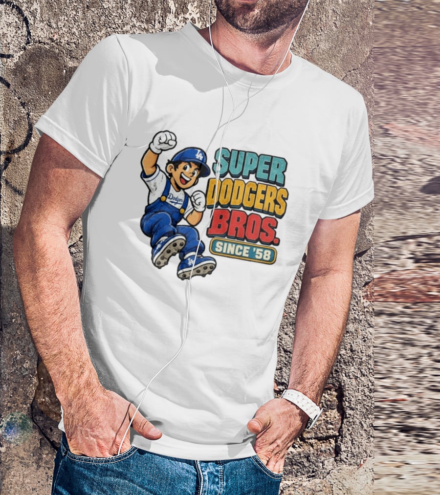 Los Angeles Dodgers Super Bros Since '58 T-Shirt
