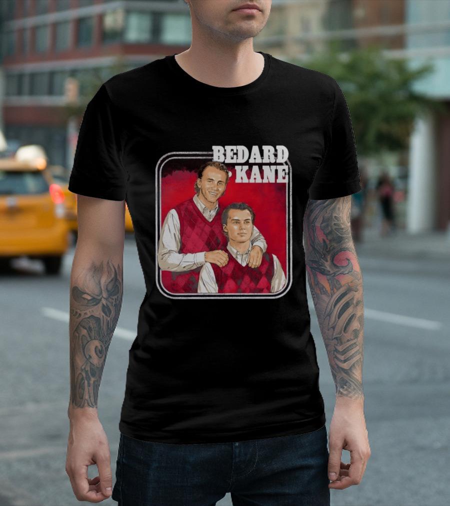 Connor Bedard Patrick Kane Chicago Step Brothers Hockey T-Shirt